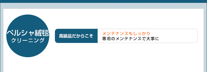 ペルシャ絨毯メンテナンスクリーニング