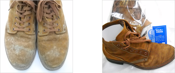 男性用バックスキンの皮ブーツ